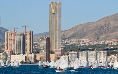 Buen papel de los regatistas de Optimist B y C en las Navidades Náuticas de Benidorm