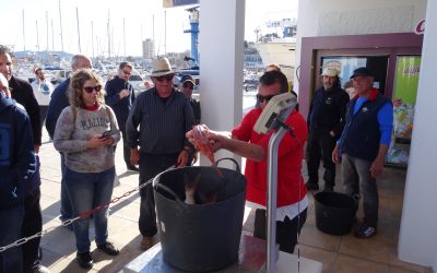 Francisco Cholbi al frente del Nepo se alza con el premio en el Campeonato Local de pesca al Xamber