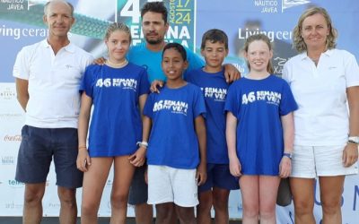 El equipo de Optimist del Náutico de Jávea cuarto en el Campeonato Autonómico