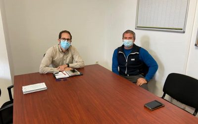 Reunión con el concejal de Deportes del Ayuntamiento de Xàbia, Alberto Tur