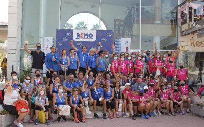 El equipo de Remo del Club Náutico Jávea participa en el II desafío 100 Paladas Solidarias