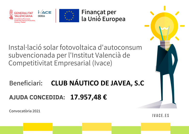 El Club Náutico Jávea completa la instalación de un sistema de paneles fotovoltaicos para autoconsumo