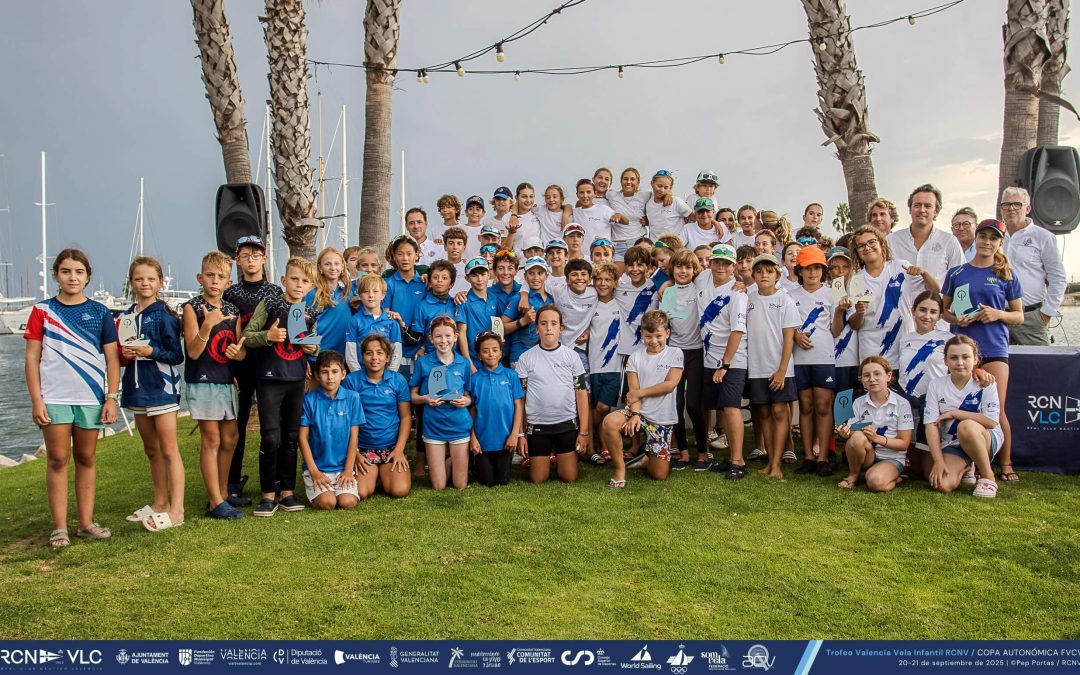 Nuestros optimist suben al podio durante primera prueba puntuable de la Copa Autonómica 25-26