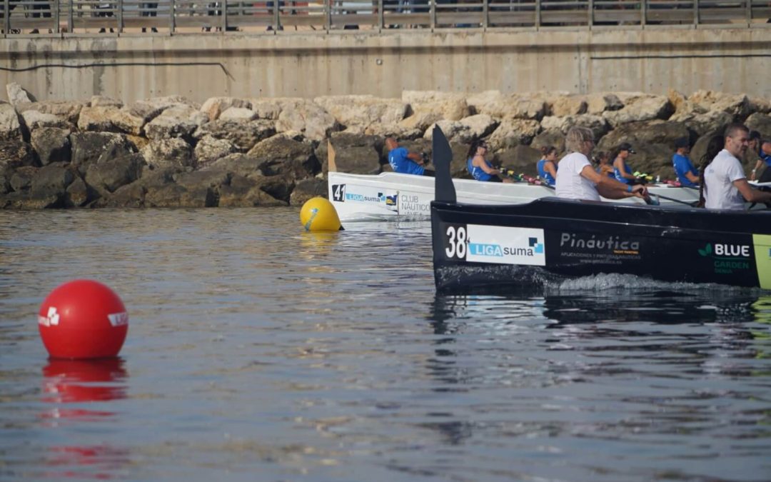 Nuestro equipo mixto de remo participa en Desafío “100 Paladas Solidarias» en Dénia