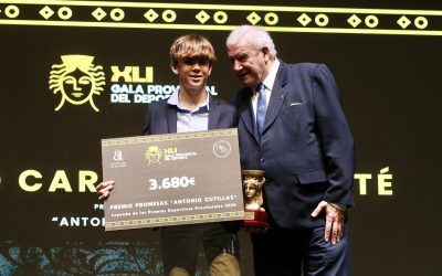 Mateo Carbonell premiado en los 41º Premios Provinciales del Deporte
