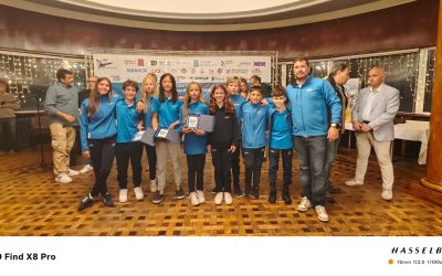 Alexandra Y. 2º fem absoluta y 1º sub13 fem y Nikole D. 2º sub13 fem en la Excellence Cup Vigo