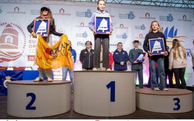 Nikole Douglass, 3ª Sub13 femenina en la Euromarina Optimist Torrevieja