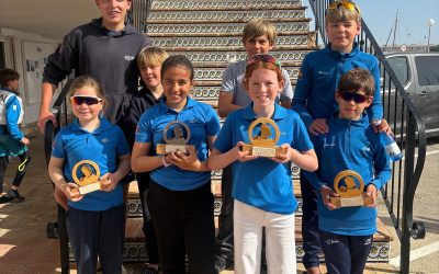 Nuestra flota de Optimist B en el Trofeo Ciudad de Oliva