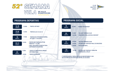 Ya conocemos el programa de la 52.ª Semana de la Vela.