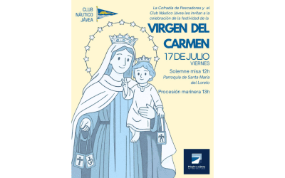 El Club Náutico de Jávea celebrará los actos conmemorativos de la Virgen del Carmen el próximo 17 de julio