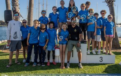 Nuestros regatistas arrasan en la primera prueba autonómica de Optimist de la temporada